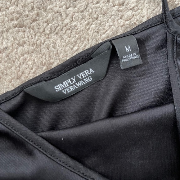 Simply Vera Wang Black Slip Dress Size Medium - Picture 2 of 3